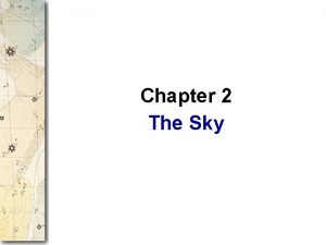 Chapter 2 The Sky Guidepost The previous chapter