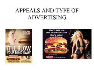 Examples of presupposition in advertising