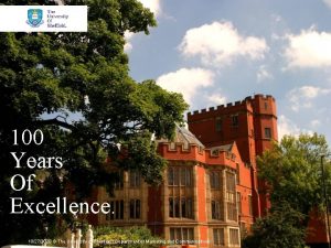 100 Years Of Excellence 10272020 The University of