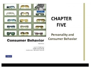 Personality traits in consumer behaviour