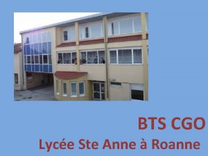 Lycée st anne roanne