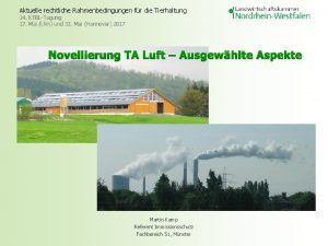 Aktuelle rechtliche Rahmenbedingungen fr die Tierhaltung 14 KTBLTagung