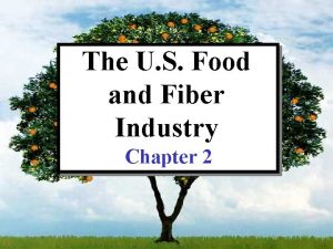 The U S Food and Fiber Industry Chapter