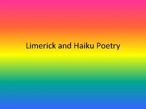 Limerick poem nature