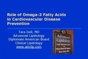 Role of Omega3 Fatty Acids in Cardiovascular Disease