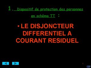 1 Dispositif de protection des personnes en schma