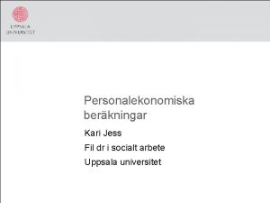 Personalekonomiska mått