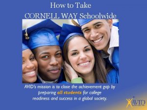How to Take CORNELL WAY Schoolwide AVIDs mission