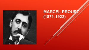 Marcel proust biografia