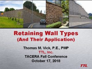 Retaining wall types