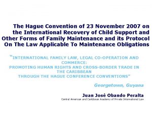 Hague convention