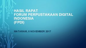 Kepanjangan fpdi dalam perpustakaan Kepanjangan fpdi dalam perpustakaan