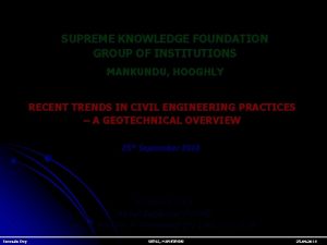 Supreme knowledge foundation