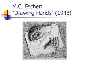 Mc escher drawing hands