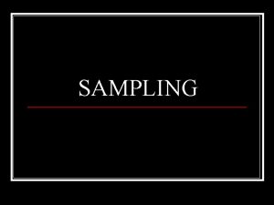 Factors affecting sample size