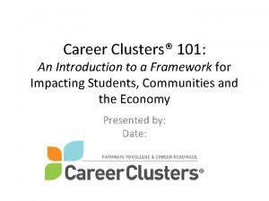 Career clusters framework