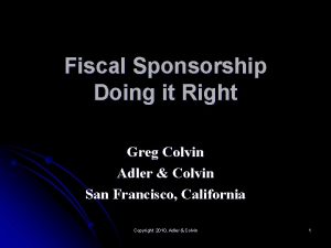 Fiscal sponsorship: 6 ways to do it right