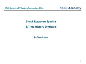 Shock and vibration symposium