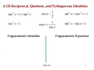 Reciprocal pythagorean theorem Reciprocal pythagorean theorem