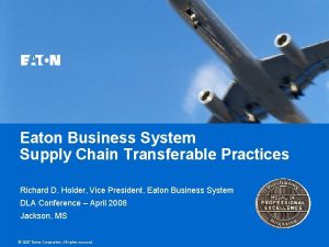 Eaton business system