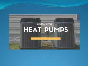 Table of Contents Air heat pump Operating priciple