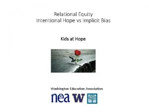Relational equity