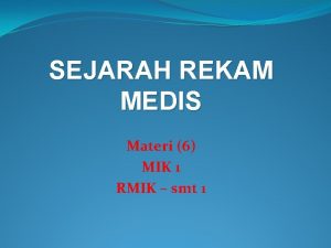 Mik rekam medis Mik rekam medis