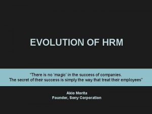 Operative functions of hrm