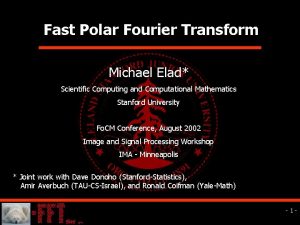 Fourier transform in polar coordinates
