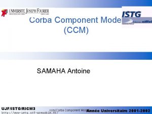 Corba component model