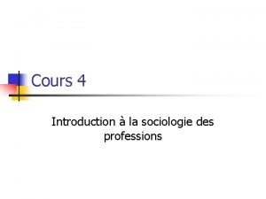 Métiers dans la sociologie