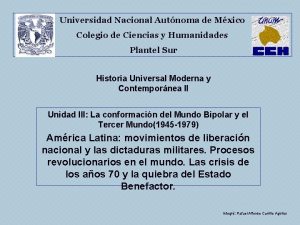 Universidad Nacional Autnoma de Mxico Colegio de Ciencias