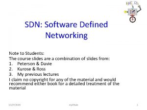 Generalized forwarding and sdn