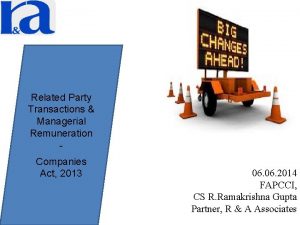 Related Party Transactions Managerial Remuneration Companies Act 2013