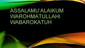 ASSALAMUALAIKUM WAROHMATULLAHI WABAROKATUH ALIRAN DALAM ILMU KALAM KLASIK