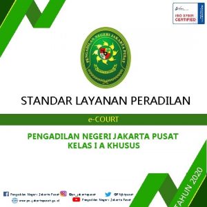 E court pengadilan negeri jakarta pusat