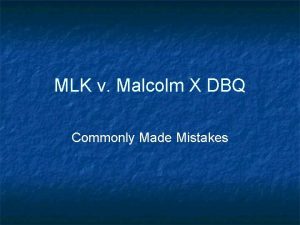 Mlk vs malcolm x