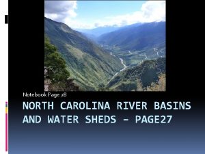 Discover north carolina's river basins