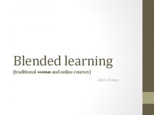 Eta blended learning