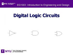 EG 1003 Introduction to Engineering and Design Digital