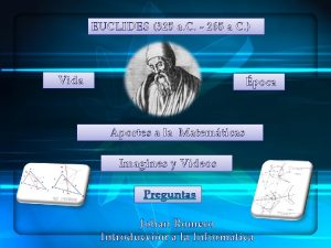 Aportes de euclides