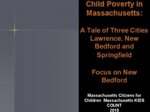 Child poverty in massachusetts