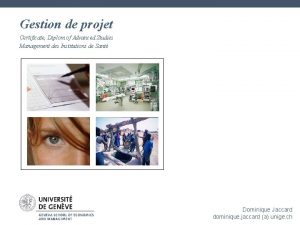 Gestion de projet Certificate Diplom of Advanced Studies