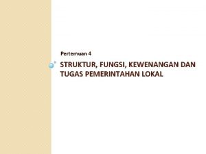 Sifat - sifat -sifat pemerintah reformasi di indonesia
