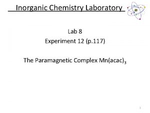 Synthesis of mn(acac)3 lab report