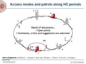 Access modes and patrols along HC periods Result