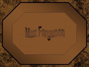 Max Ferguson nasceu em Nova York em 1959