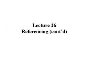 Harvard referencing lecture