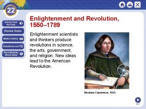 Enlightenment and Revolution 1550 1789 Enlightenment scientists and