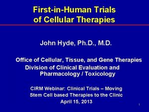 Preclinical studies